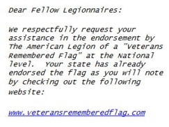 Request to Legionnaires