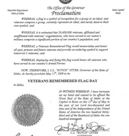Idaho State Proclamation